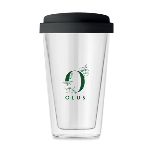 Mug de voyage Olus en verre borosilicaté